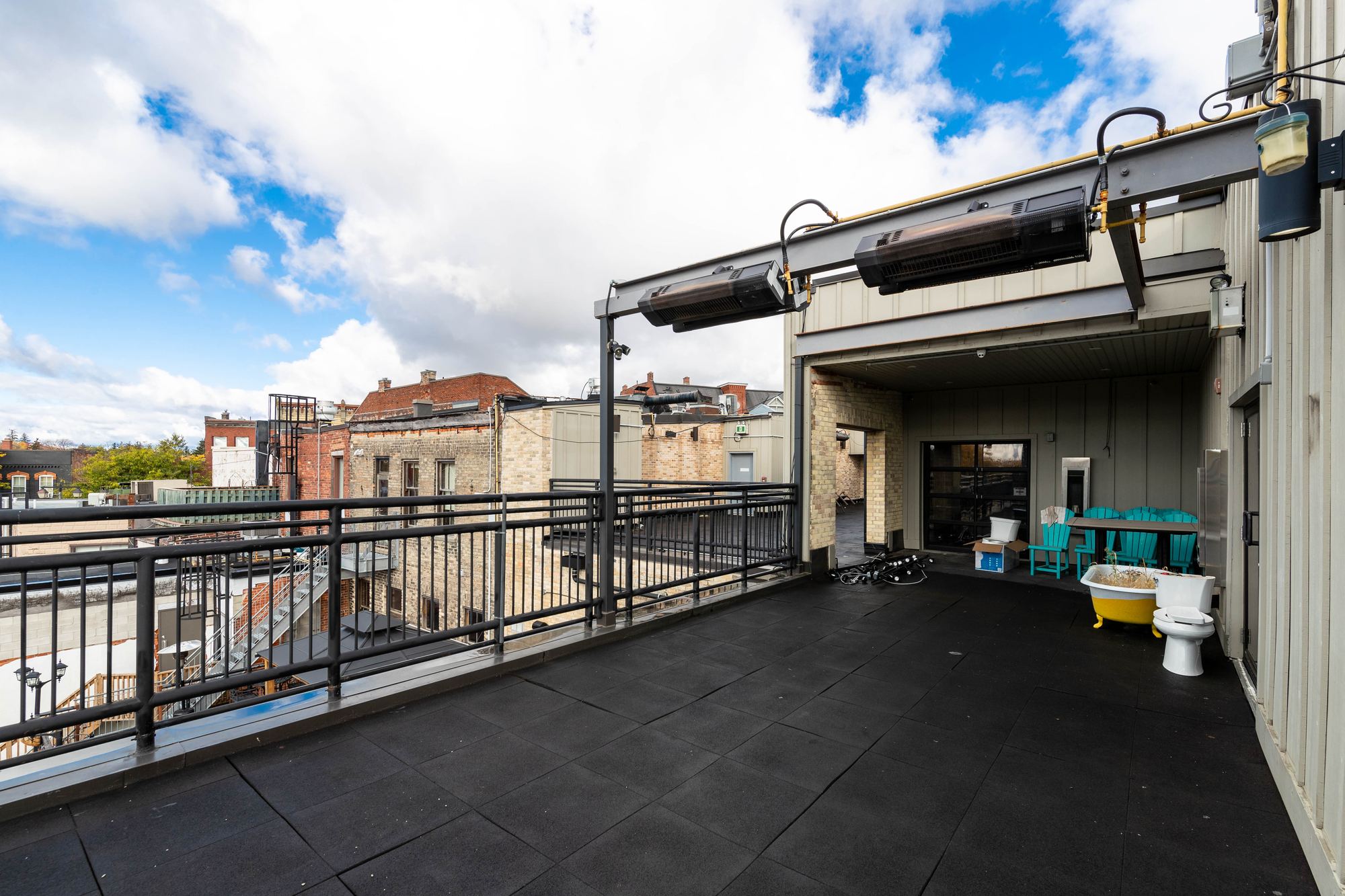 Rooftop deck at The Loft Stratford